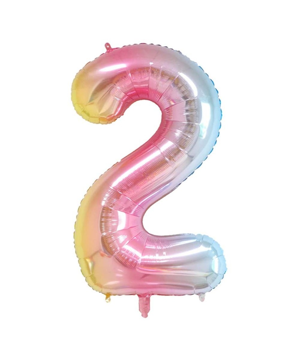 40 Inch Number Balloons Rainbow Helium Foil Mylar Digital Balloons for Party Decorations Supplies - Rainbow - CP18RO06DEG $5....