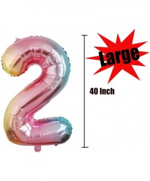 40 Inch Number Balloons Rainbow Helium Foil Mylar Digital Balloons for Party Decorations Supplies - Rainbow - CP18RO06DEG $5....