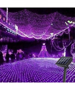 Net Mesh String Lights- Waterproof 200LEDs 3m2m 8 Modes Solar String Lights Christmas Tree-wrap Wedding Decorative Lights for...