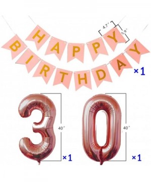 30th Birthday Decorations- Rose Gold 30 Party Decorations Kit 30th Birthday Banner 30th Number Balloons for Sweet 30th Annive...