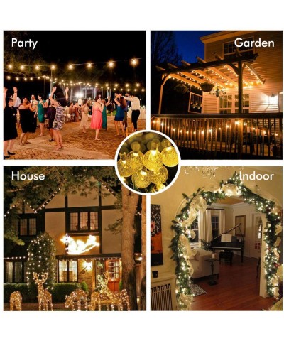 Plug in String Lights- 16ft 50 LED Globe String Lights Indoor Outdoor Decorative Fairy Lights Warm White for Birthday Party W...