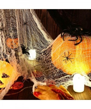 10 Pieces Halloween Creepy Cloth 30 x 72 Inch Spooky Cloth Creepy Gauze Scary Fabric Decorations for Drape Doorways Walls Ent...