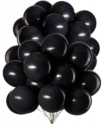 12 Inch Black Balloons Latex Helium Party Balloon-Pack of 50 - 12 Inch-black - C31935Q236W $6.35 Balloons