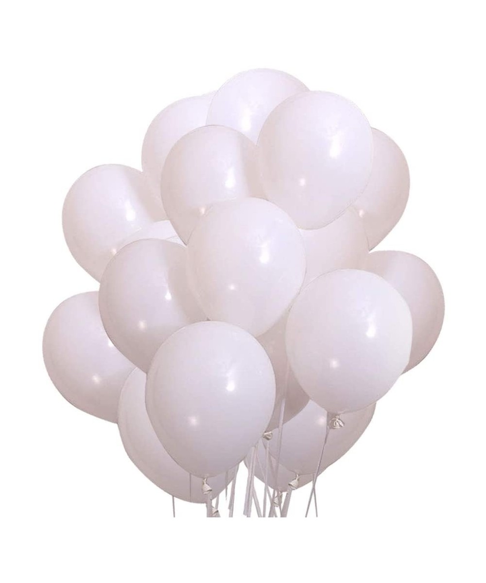 12 Inch White Latex Party Balloons-Pack of 50 - 12-white - C819E0QTSTK $5.71 Balloons