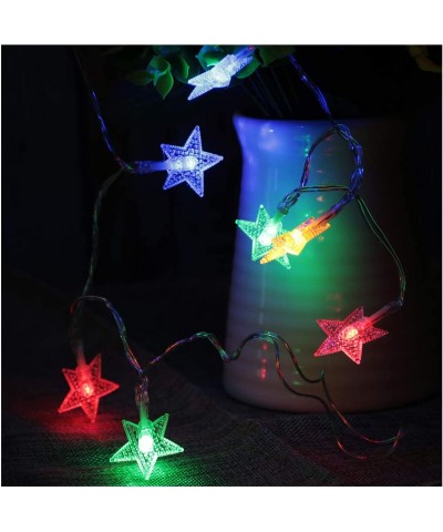 Star LED String Lights Low Energy 2 AA Battery Supply 3.28ft 10 Bulbs Multicolour Lawn Party DecorWith CE EMC Certificate - S...