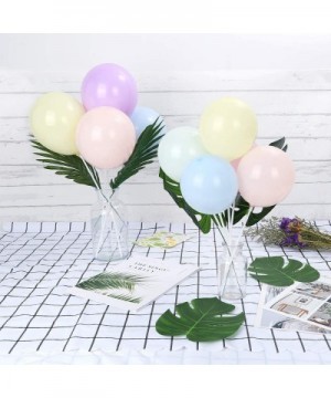 50 Pieces White Plastic Balloon Sticks Holders with Balloon Cups for Wedding- Birthday- Party- Anniversary Decorations - CF18...