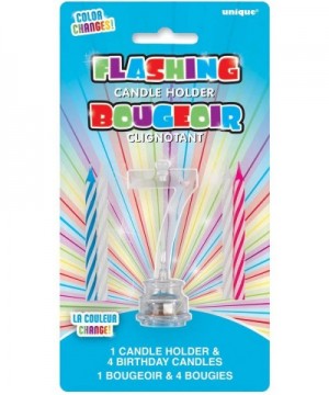 Multicolor Flashing Number 7 Cake Topper & Birthday Candle Set- 5pc - CW11M6EJ7IV $5.94 Birthday Candles