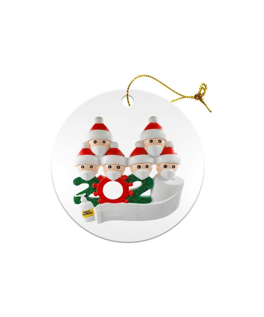 Christmas Tree Decoration- 2020 New Christmas Ornament Decorating Kit- Ceramics Lighted Christmas Pendant Ornaments- Wear Hat...