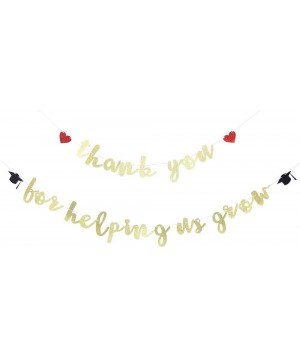 Thank You for Helping us Grow Banner - Graduation Party Decoration- Thankful Teacher/Family Banner- Congrats Graduation Party...