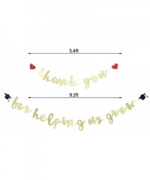 Thank You for Helping us Grow Banner - Graduation Party Decoration- Thankful Teacher/Family Banner- Congrats Graduation Party...