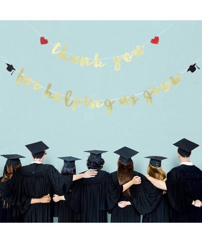 Thank You for Helping us Grow Banner - Graduation Party Decoration- Thankful Teacher/Family Banner- Congrats Graduation Party...