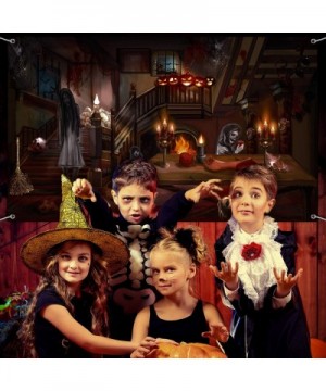 Halloween Party Decorations- Haunted House Scene Setters Backdrop Banner Supplies- Halloween Party Haunted House Scenic Backg...