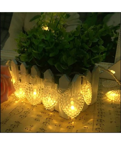 Lainin 4M 96 LEDS 18P Hearts Love Shape LED String Curtain Light For Christmas Wedding Party Decoration Chandelier Luminaries...