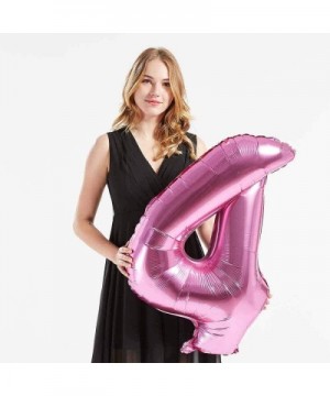 40inch Jumbo Rose Pink Foil Helium Digital Number Balloons- Women's 40th Birthday Balloon Decoration for Lady- 40 Year Old Bi...