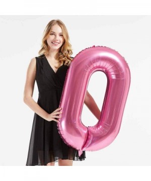 40inch Jumbo Rose Pink Foil Helium Digital Number Balloons- Women's 40th Birthday Balloon Decoration for Lady- 40 Year Old Bi...