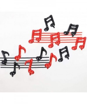 12Pcs Black Red Music Note Foil Balloons Music Theme Party Decorations Music Birthday Decorations Rock Star Birthday Decorati...