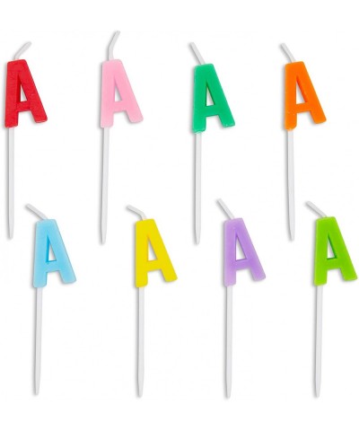 Letter A Birthday Cake Candles Set with Holders (96 Pack) - CD18SXGZ8CY $6.23 Cake Decorating Supplies