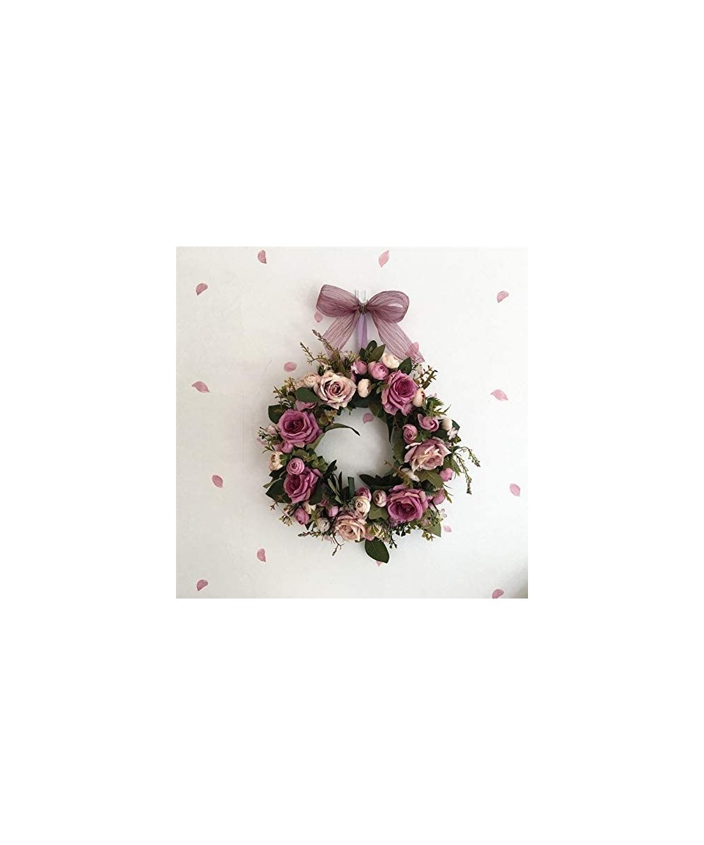 Artificial Handmade Wreaths for Front Door Flowers Arrangements Wedding Table Centerpieces Wreath Garland Blooming 12.5" Inch...