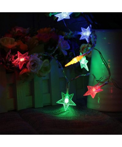 Star LED String Lights Low Energy 2 AA Battery Supply 3.28ft 10 Bulbs Multicolour Lawn Party DecorWith CE EMC Certificate - S...