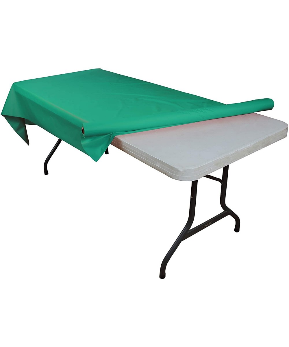Premium Quality Plastic Table Cover Banquet Rolls 40" X 300' (Teal) - Teal - C311QH8KXPD $27.90 Tablecovers