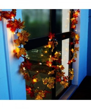 Fall Decor -Fall Garland-Thanksgiving Decor-Christmas Decor Lighted Fall Wreath Halloween String Lights [ 8.2 Feet &20 Lights...