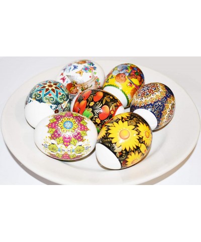 Lot 3 Thermo Heat Shrink Sleeve Decoration Easter Egg Wraps Pysanka Pysanky - for 21 Easter Eggs - CF18OUQGEDQ $7.80 Favors
