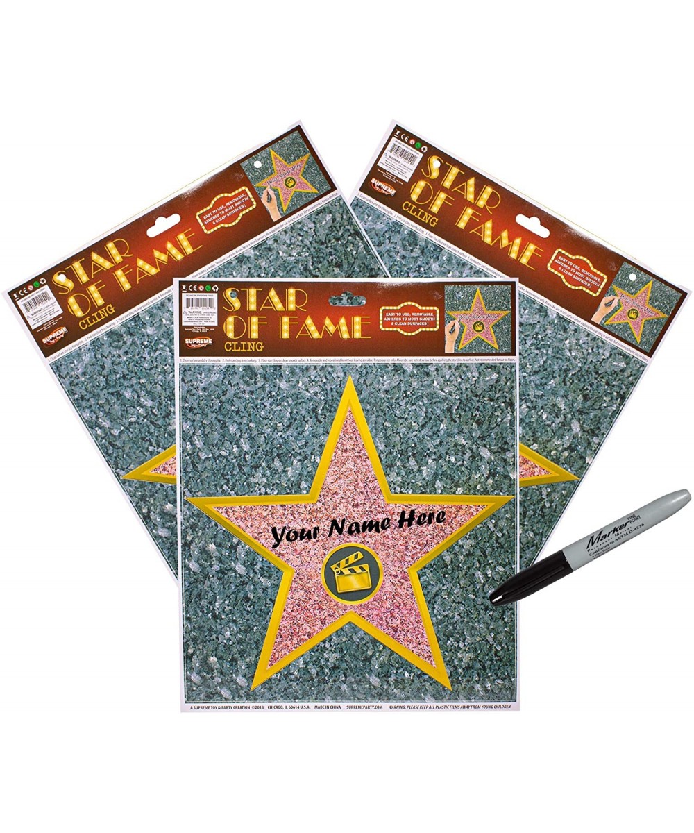 (12 Pack) Personalize Your Own Hollywood Stars of Fame Decor Kit - CW114GJMN17 $18.72 Favors