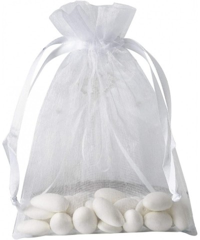 50 pcs 5x7-Inch White Organza Drawstring Bags - Wedding Party Favors Jewelry Pouch Candy Gift Bags - White - C912MXYAXIO $12....