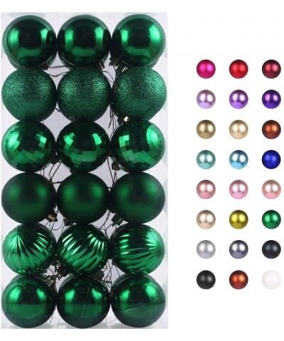 18Pcs Christmas Balls Ornaments for Xmas Tree - Shatterproof Christmas Tree Decorations Large Hanging Ball Green 2.5" x 18 Pa...