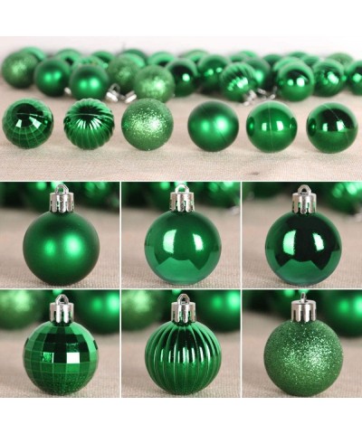 18Pcs Christmas Balls Ornaments for Xmas Tree - Shatterproof Christmas Tree Decorations Large Hanging Ball Green 2.5" x 18 Pa...