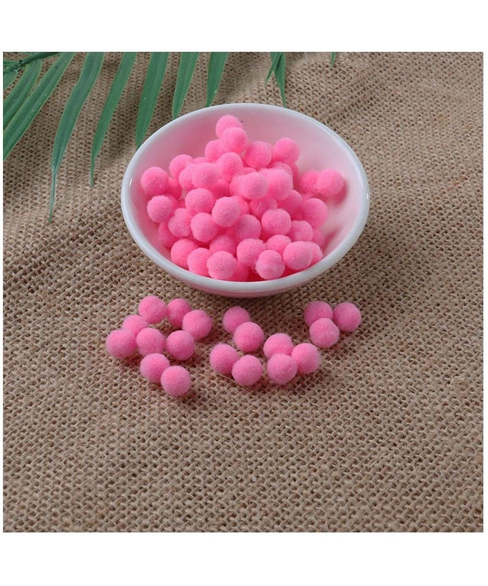 Sequins 8mm 10mm Pom Pom Soft Pompon Fluffy Plush Crafts DIY Pom Poms Ball Home Decor Sewing Supplies-02 Pink-10mm 10G 120Pcs...