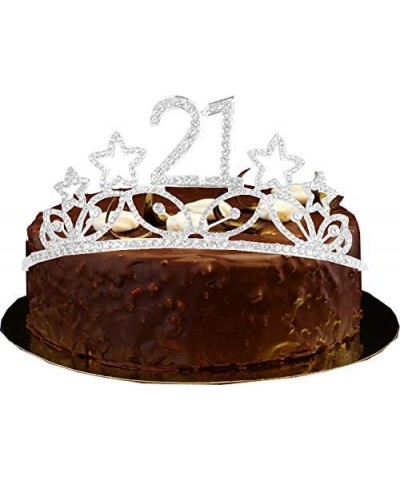 21st Birthday Gifts for Girl- 21st Birthday Tiara and Sash- Happy 21st Birthday Party Supplies- Finally 21 Glitter Satin Sash...