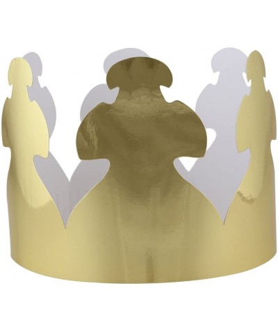 Hygloss Products- Inc Paper Crowns Customizable- Durable Kids Party Hats Made in USA- 24 Pack- 24 Pieces- Gold Count - CL112K...