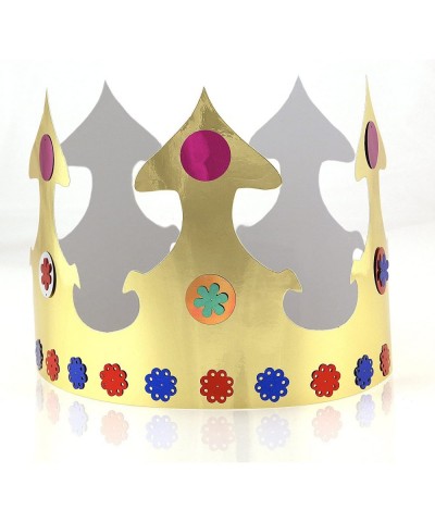 Hygloss Products- Inc Paper Crowns Customizable- Durable Kids Party Hats Made in USA- 24 Pack- 24 Pieces- Gold Count - CL112K...