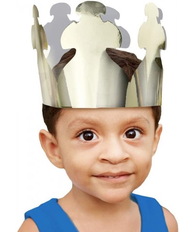 Hygloss Products- Inc Paper Crowns Customizable- Durable Kids Party Hats Made in USA- 24 Pack- 24 Pieces- Gold Count - CL112K...