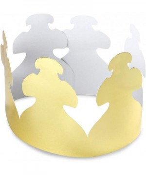 Hygloss Products- Inc Paper Crowns Customizable- Durable Kids Party Hats Made in USA- 24 Pack- 24 Pieces- Gold Count - CL112K...