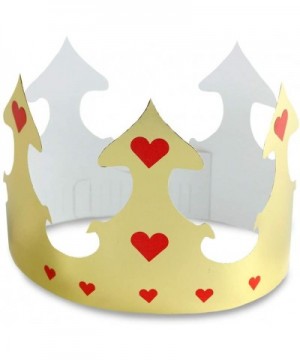 Hygloss Products- Inc Paper Crowns Customizable- Durable Kids Party Hats Made in USA- 24 Pack- 24 Pieces- Gold Count - CL112K...