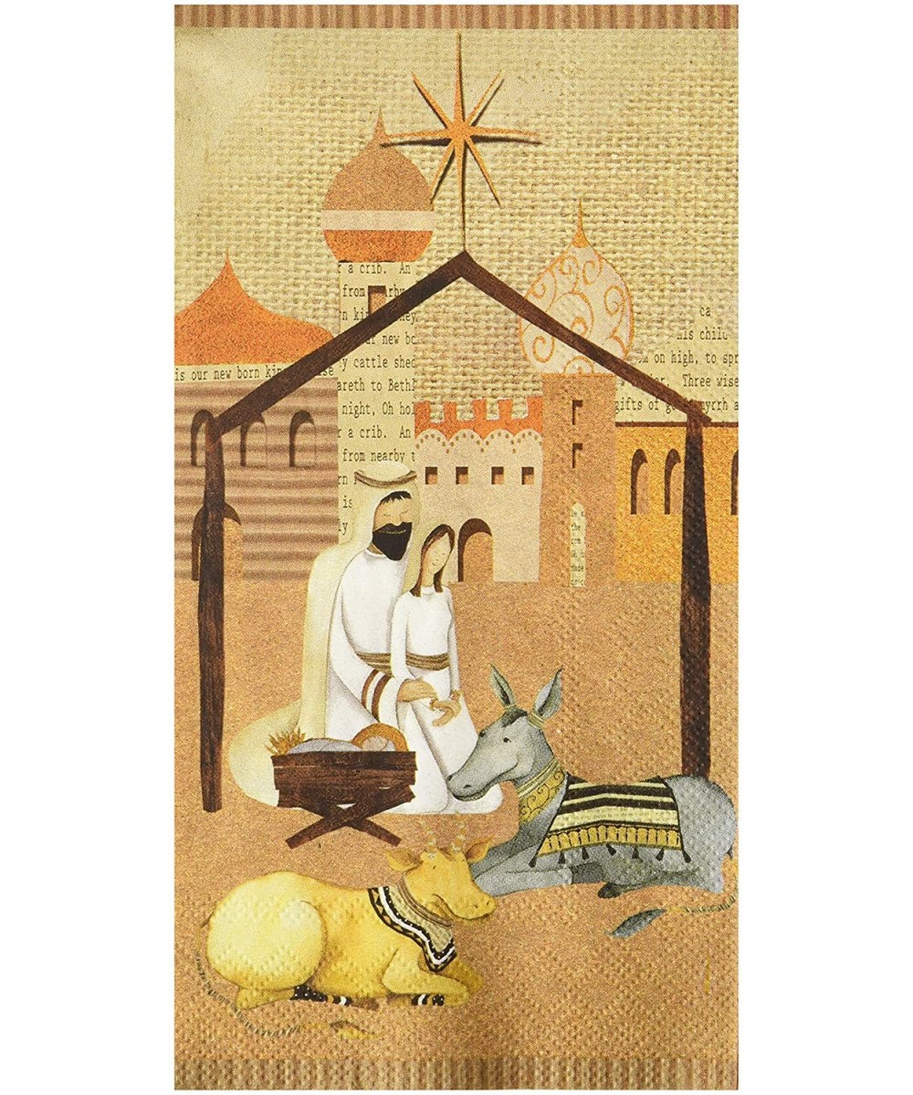Christmas Paper Guest Towels/Banquet Napkins- Nativity - CN187WWI732 $9.06 Tableware