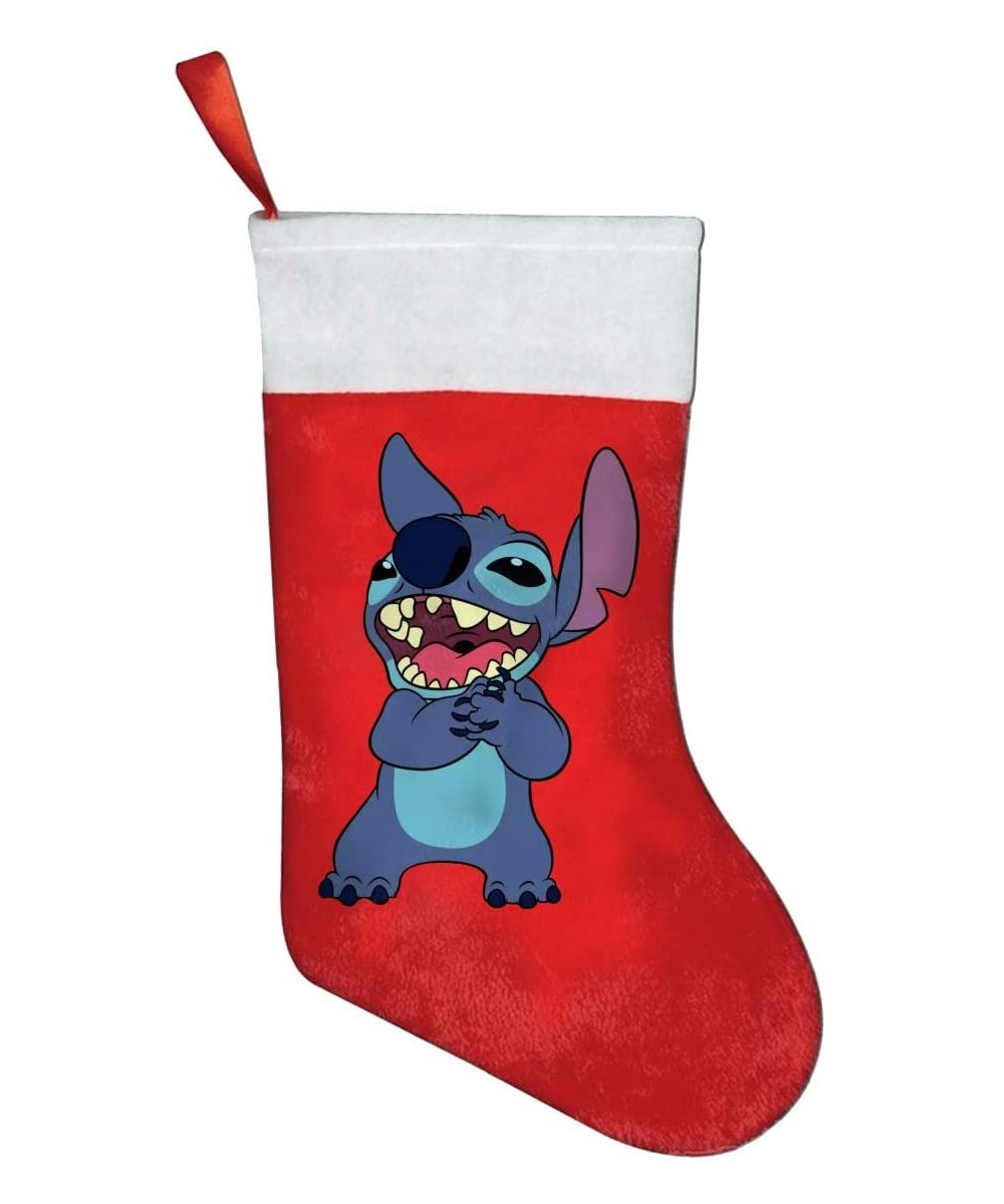 Lilo and Stitch Red Christmas Stockings Santa Gift Bgas Christmas Decorations - Lilo and Stitch1 - C01924RZC2Y $16.08 Stockin...