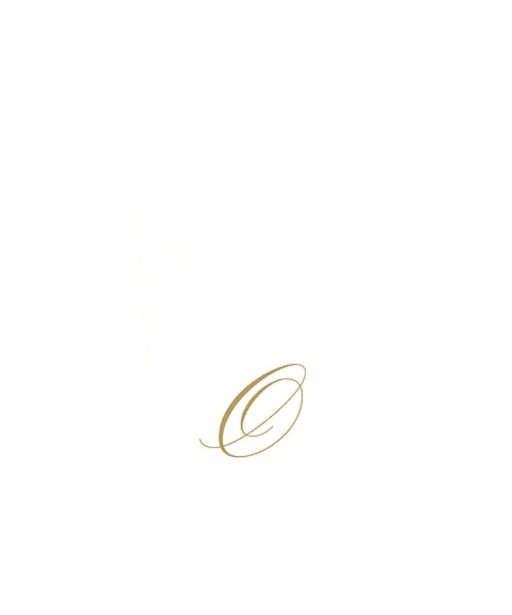 O- White Pearl Paper Linen Guest Towels- Monogram Initial- Pack of 24 - O - CR1190N59ZL $14.37 Tableware