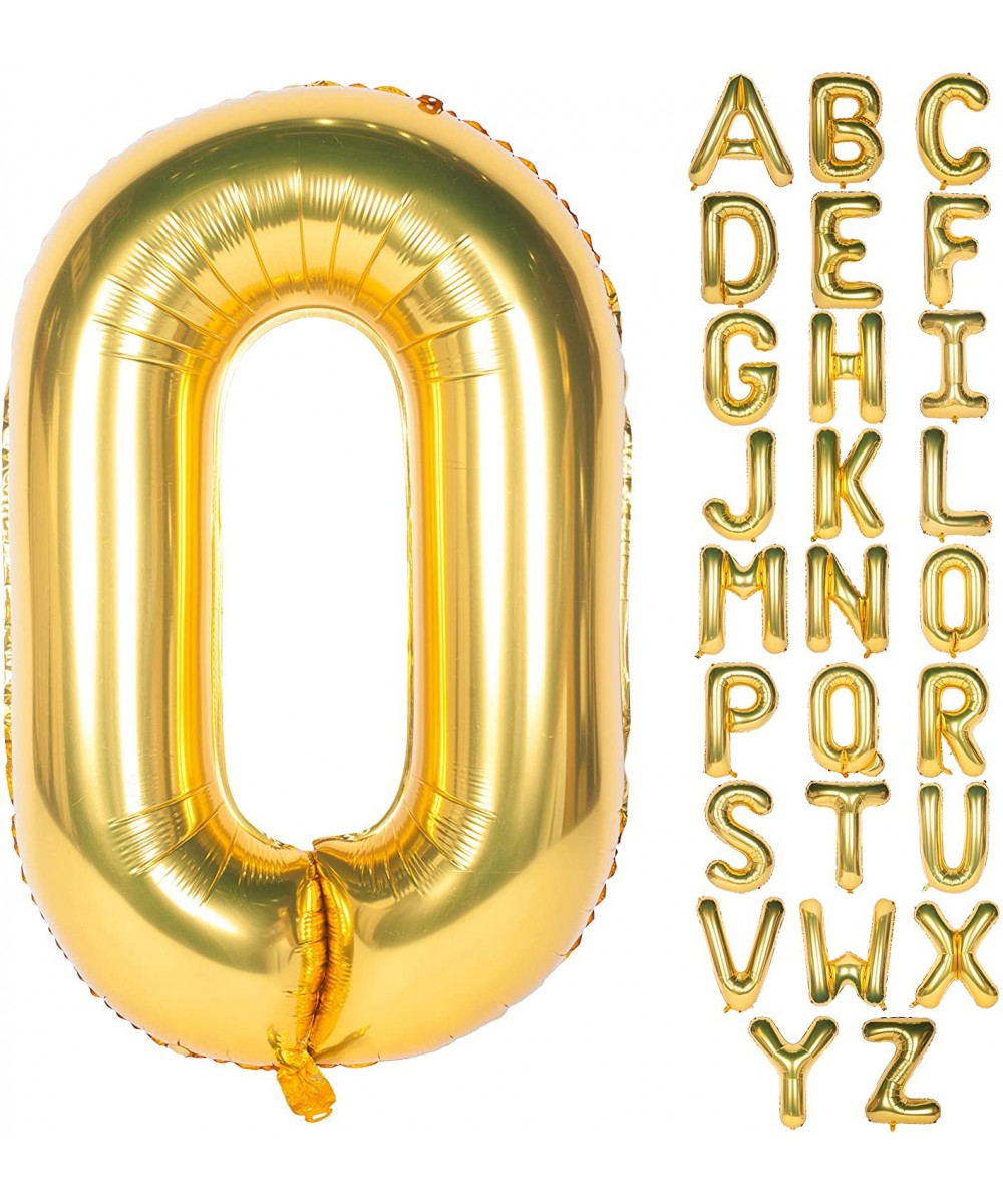 Letter Balloons 40 Inch Giant Jumbo Helium Foil Mylar for Party Decorations Gold O - Letter O - CI18U5ODX2L $6.94 Balloons