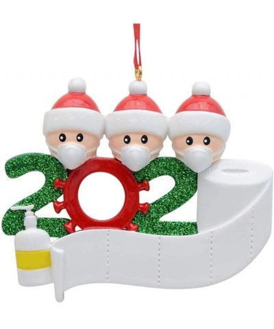 Christmas Tree Hanging Ornament Set 2020 Christmas Unique DIY Name Greetings PVC Snowman Christmas Party Tree Hanging Decorat...