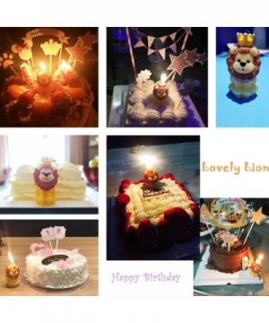 Cute Cartoon Birthday Candle- Smokeless Cake Candles Home-Made Cake Topper- Great Decoration for Home Party Children's Day (L...