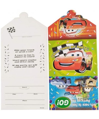 Race Car Birthday Party Invitations Lightning McQueen Cars Postcard party favors - CL19DDESQXX $5.22 Invitations