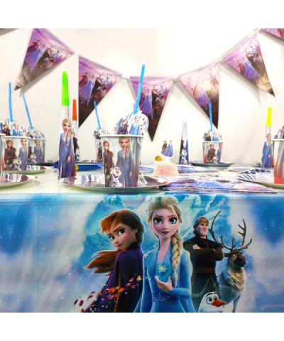 Frozen Princess Tablecover Party Supplies Decorations - Baby Shower Birthday Tablecloth Décor Covers Plastic (2 Pcs) - C5192A...