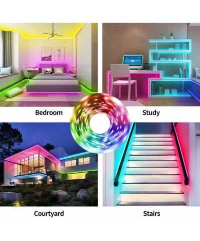 LED Strip Lights 16.4ft LED Light Strip RGB 5050 LED Tape Lights Color Changing LED Strip Lights with RF Remote Led Lights fo...