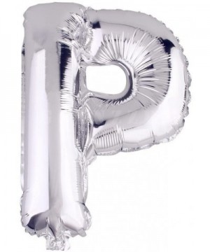 16 Inch Silver Foil Balloons Letters A to Z Numbers 0 to 9 for Prom Wedding Birthday Party Decor (Letter P) - Letter P - CP17...