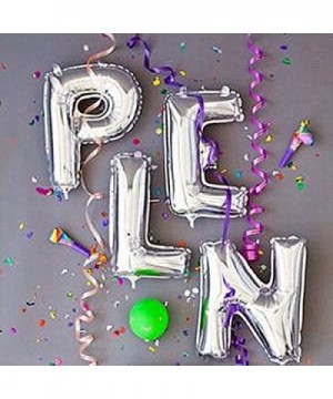 16 Inch Silver Foil Balloons Letters A to Z Numbers 0 to 9 for Prom Wedding Birthday Party Decor (Letter P) - Letter P - CP17...