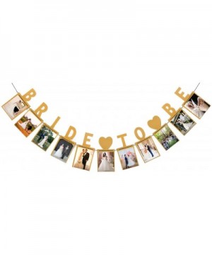 Bride To Be Banner Gold Glitter Photo Banner for Wedding Decoration- Bridal Shower Party Supply - CP18DMDSNI7 $8.51 Banners &...