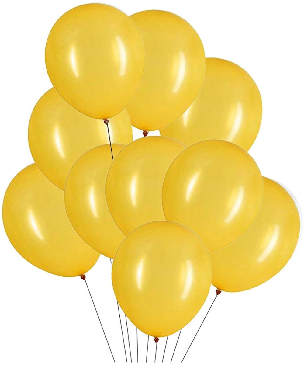 12 Inch Gold Balloons Latex Helium Party Balloon-Pack of 50 - 12 Inch-gold - CQ1935ERRWI $5.51 Balloons